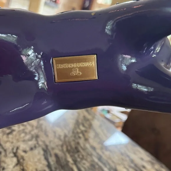 Mackenzie Childs Fortune Teller Black Cat Halloween Figurine with Witch Hat - Picture 2 of 3